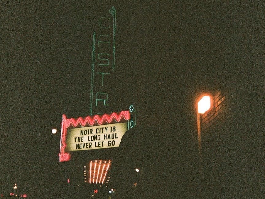 illuminated sign of the castro theatre at night san francisco california usa