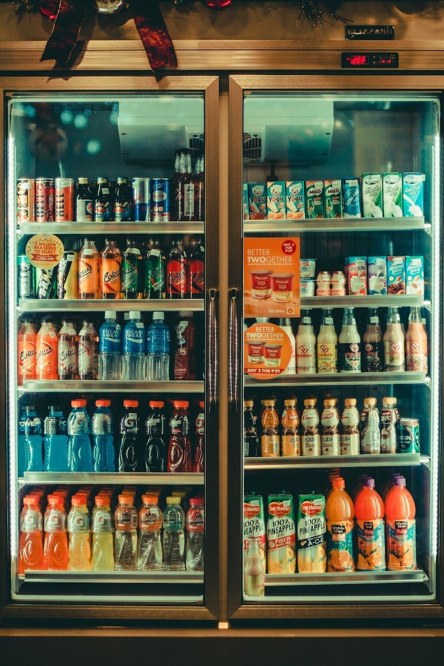 variety of drinks