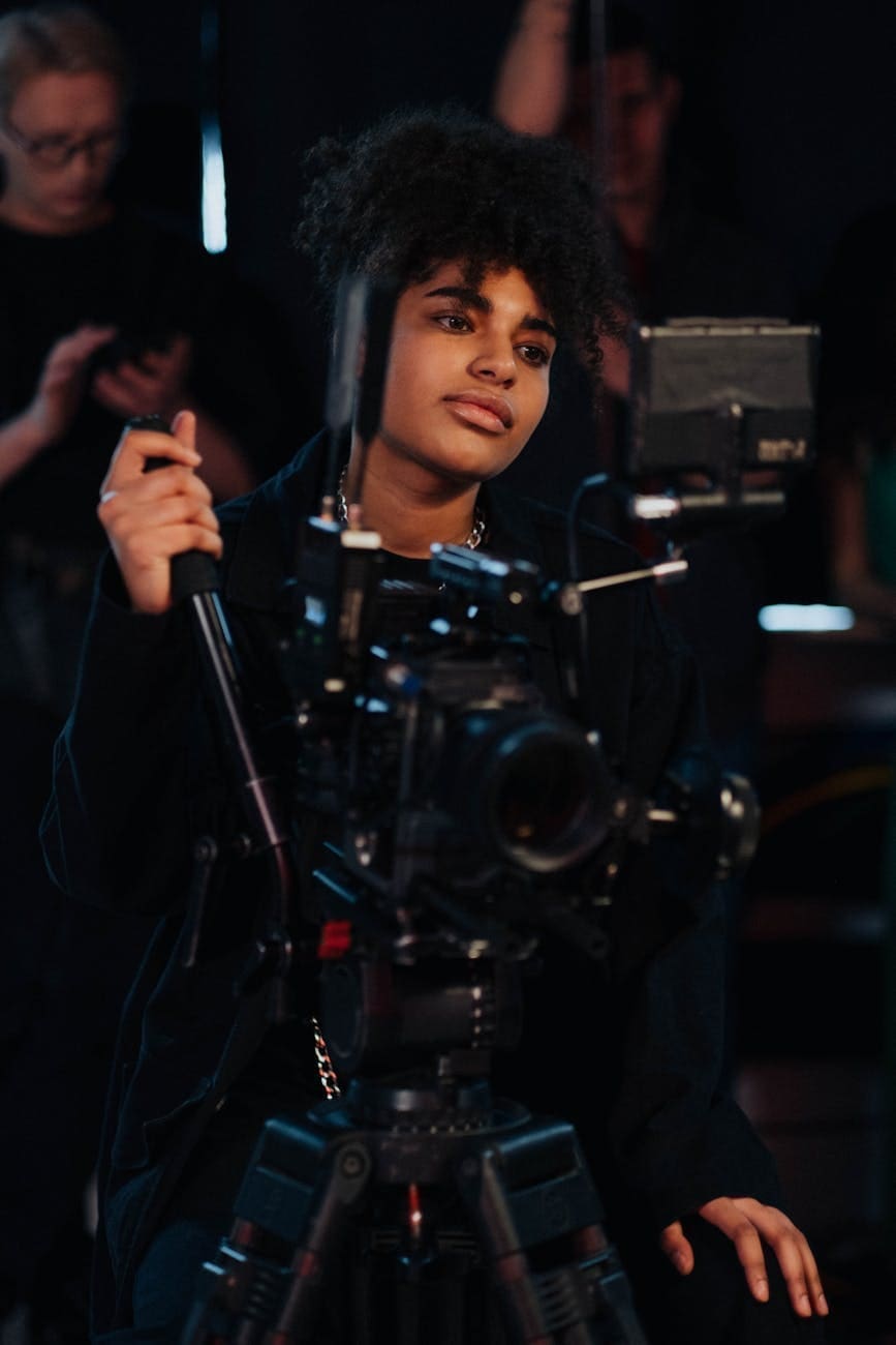 woman behind the camera