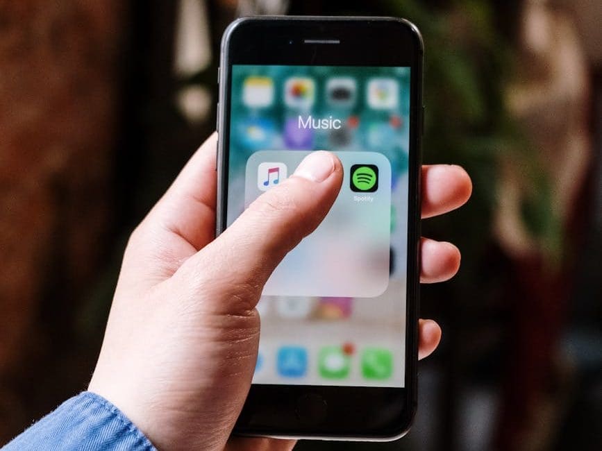 person holding an iphone