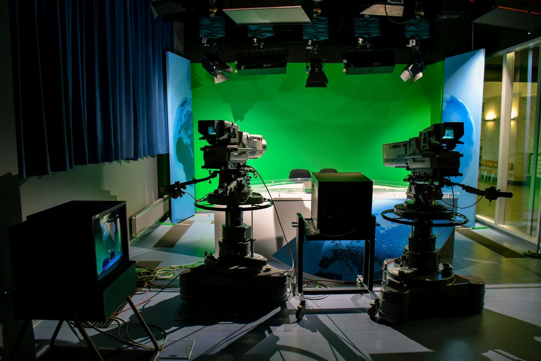 photo of a studio set up